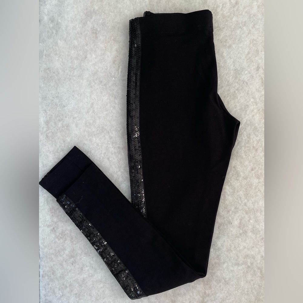 BB Dakota Black Leggings with Sequin Accents (SKU250)
